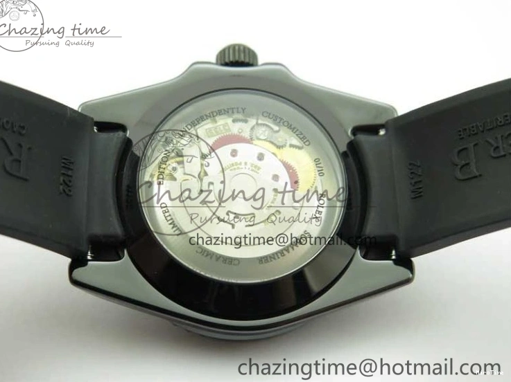 MiroTime 0122 Submariner 40mm Black Ceramic 5GF Best Edition Black Dial on Black Rubber Strap SA Unique 2464